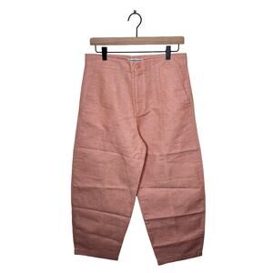 Tiny Cottons THE TINY BIG SISTER Cutlines Barrel Trousers Nude Size 36 NWT